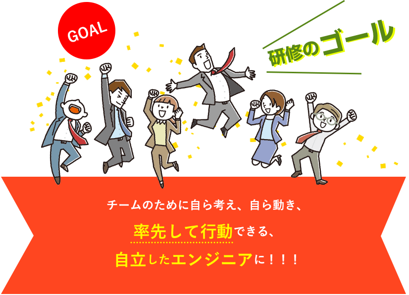 チームのために自ら考え、自ら動き、率先して行動できる、自立したエンジニアに！！！