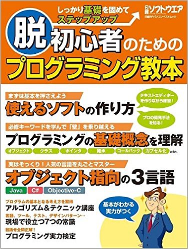 日経ソフトウエア「脱初心者のためのプログラミング教本」
