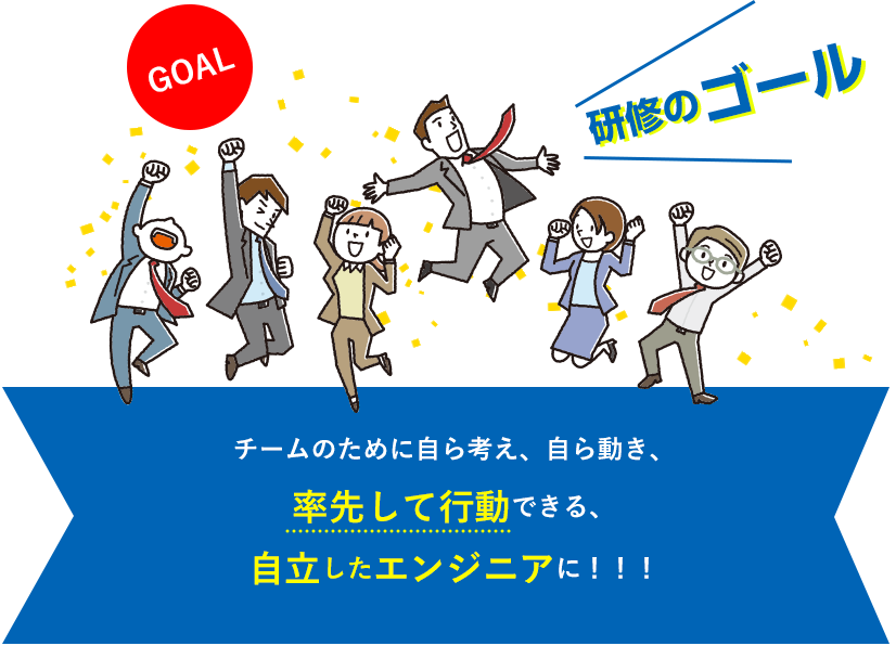 チームのために自ら考え、自ら動き、率先して行動できる、自立したエンジニアに！！！